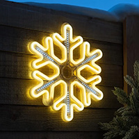 45CM LED Neon Light Shooting Snowflake