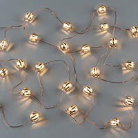 LED Firefly Wire Fairy Striped Metal Bead Lights