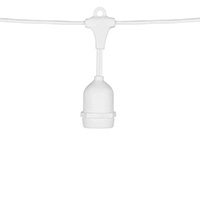 E26 -Light Patio Stringer, White Wire