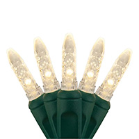 One Piece Construction M5 LED String Lights, Green Wire