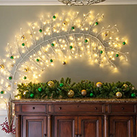 Climbing  Vine Wall Lighted Branches, Warm White LED