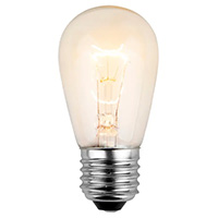 Clear S14 Bulbs, E26 base