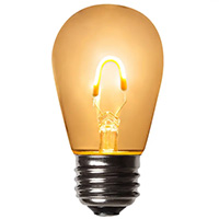 S14 LED Filament Bulbs, E26 Base