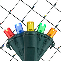 UL/CSA Listed 5MM Mini LED Net Lights, Green Wire