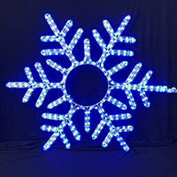 90CM LED Rope Light Snowflake, Blue LED