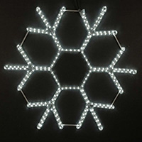 90CM LED Rope Light Snowflake, White LED