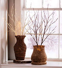 LED Firefly Wire Lights branches, Warm White LED 